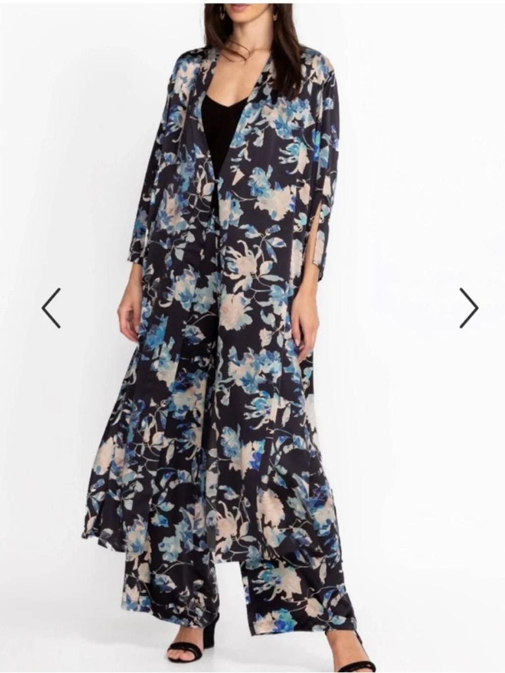 100% Silk Johnny Was Chryssy Kimono and Pants